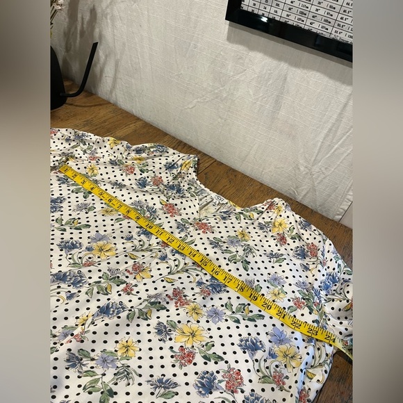 📍Floral Polka Dot Blouse - dRA for Anthropologie (Size S)🌸 - Picture 3 of 7